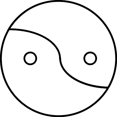 太極図マーク画像